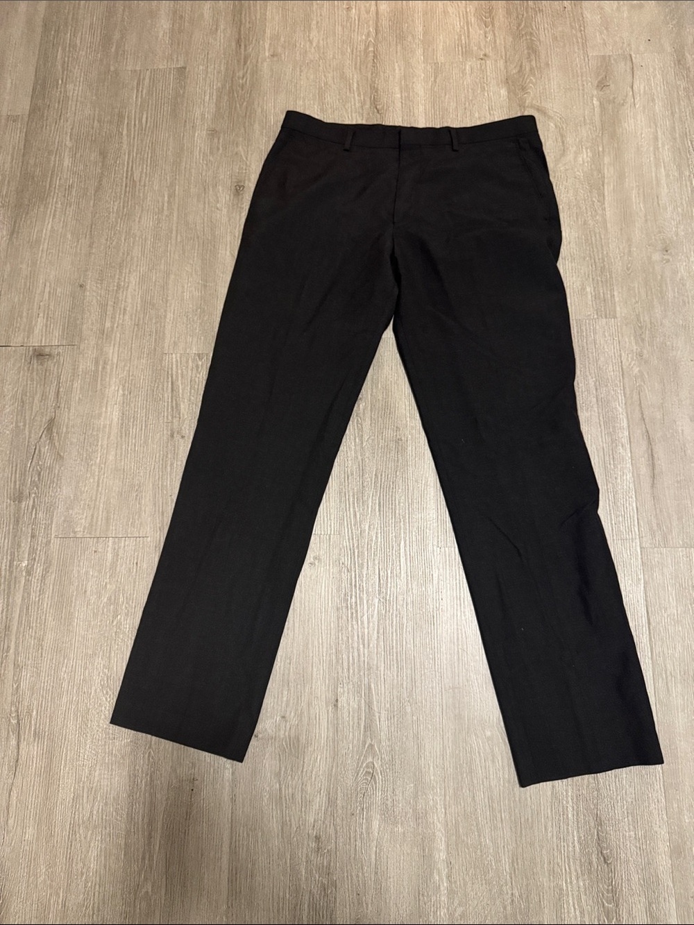 Men's Black Dress Pants - Tailored Straight Fit